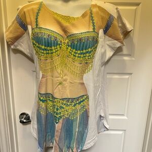 Vintage LA Imprints Fantasy Fun To Wear swim coverup costume